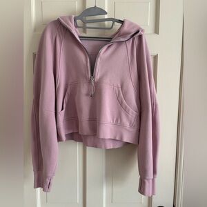 Lululemon Athletica Scuba Oversized Half-Zip Hoodie Pink Size:Xs/S
